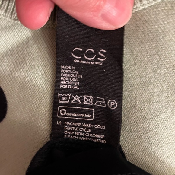 COS Black Layered Long Sleeve Top - Picture 5 of 5